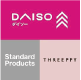 DAISO・THREEPPY・Standard Products ロゴ